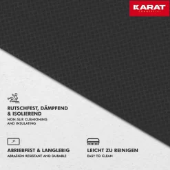 Floordirekt Revetement sur mesure, Noir 120 x 100 cm -