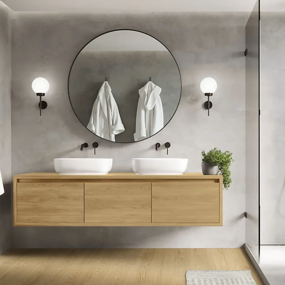 Revêtement de sol autocollant en PVC 2,23m²/16 planches 91,5x15,3cm naturel aspect chêne-Ml-Design Discount