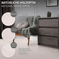 Ml-Design Revêtement de sol autocollant en PVC 11,15m²/80 planches 91,5x15,3cm blanc aspect chêne