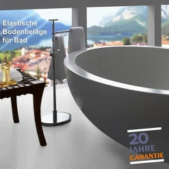 Floordirekt Revêtement de sol Expotop Blanc Vinyle 200 x 150 cm