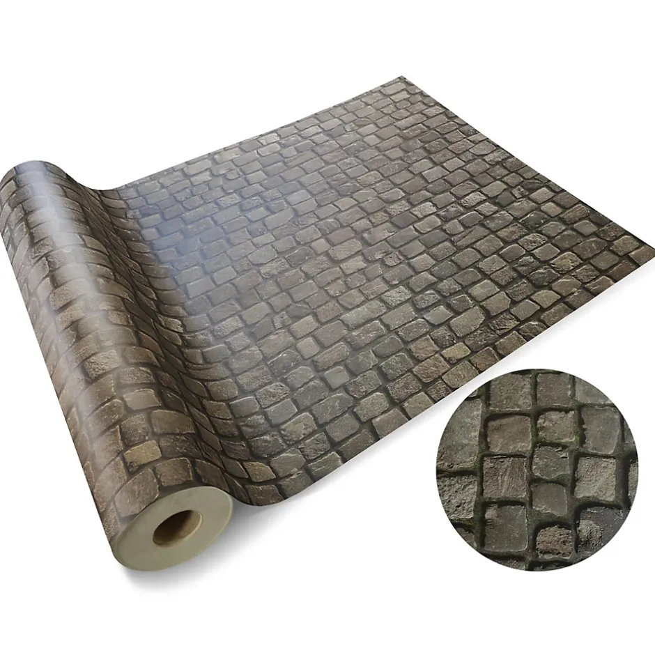 Revêtement de sol PVC 3D Moonlight Vinyle Cobble 100 x 50 cm --Floordirekt Discount