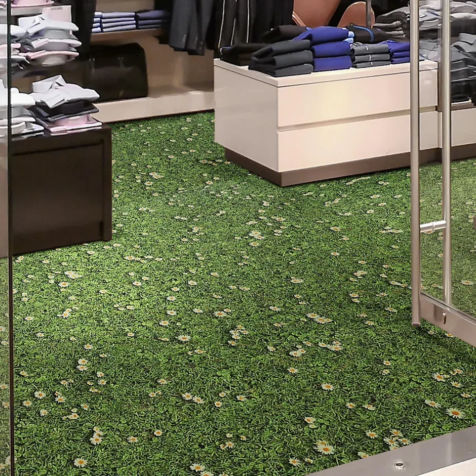 Revêtement de sol PVC 3D Moonlight Vinyle Marguerites 100 x 50 cm --Floordirekt Online