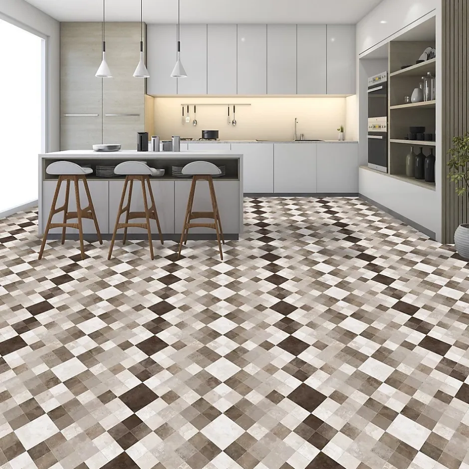 Revêtement de sol Sable de Toscana Toscana 2 Vinyle 100 x 100 cm-Floordirekt Discount