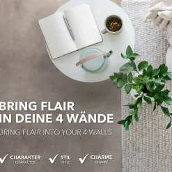 Floordirekt Revêtement de sol sur mesure Atlantic Midas 741M 200 x 50 cm -