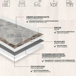 Floordirekt Revêtement de sol sur mesure Atlantic Selby 162M 100 x 100 cm -