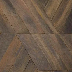 Revêtement en teck recyclé naturel hexagonal plaque 28 x 24 cm-Wanda Collection Clearance