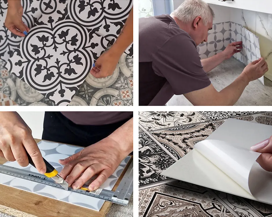 Wallfluent Revêtement Mural PVC 100x50 cm Motif Zébré 1 pièce