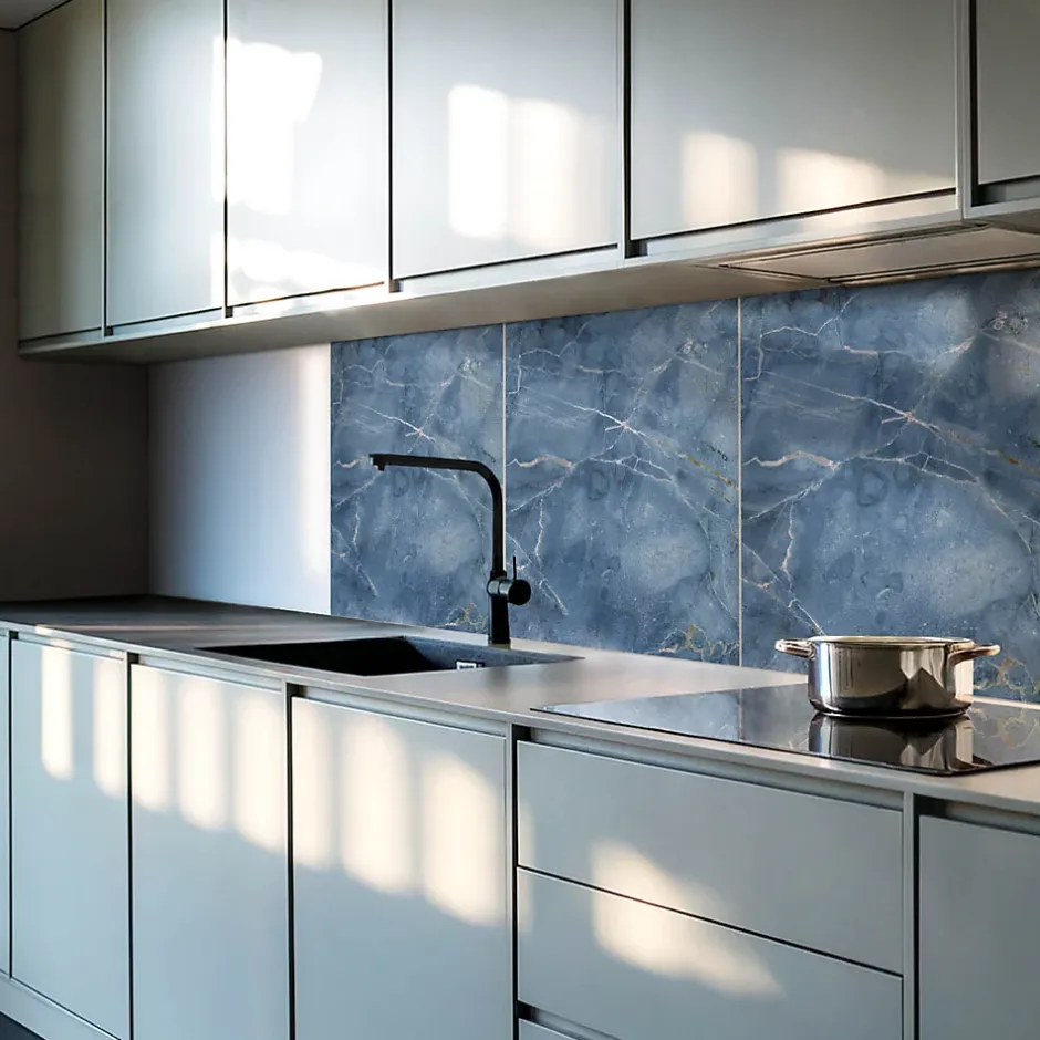 Wallfluent Revêtement Mural PVC 50x50 cm Motif De Pierre Naturelle 4 pièces