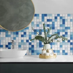 Revêtement Mural PVC 120x60 cm Motif Marbre Naturel 1 pièce-Wallfluent Clearance