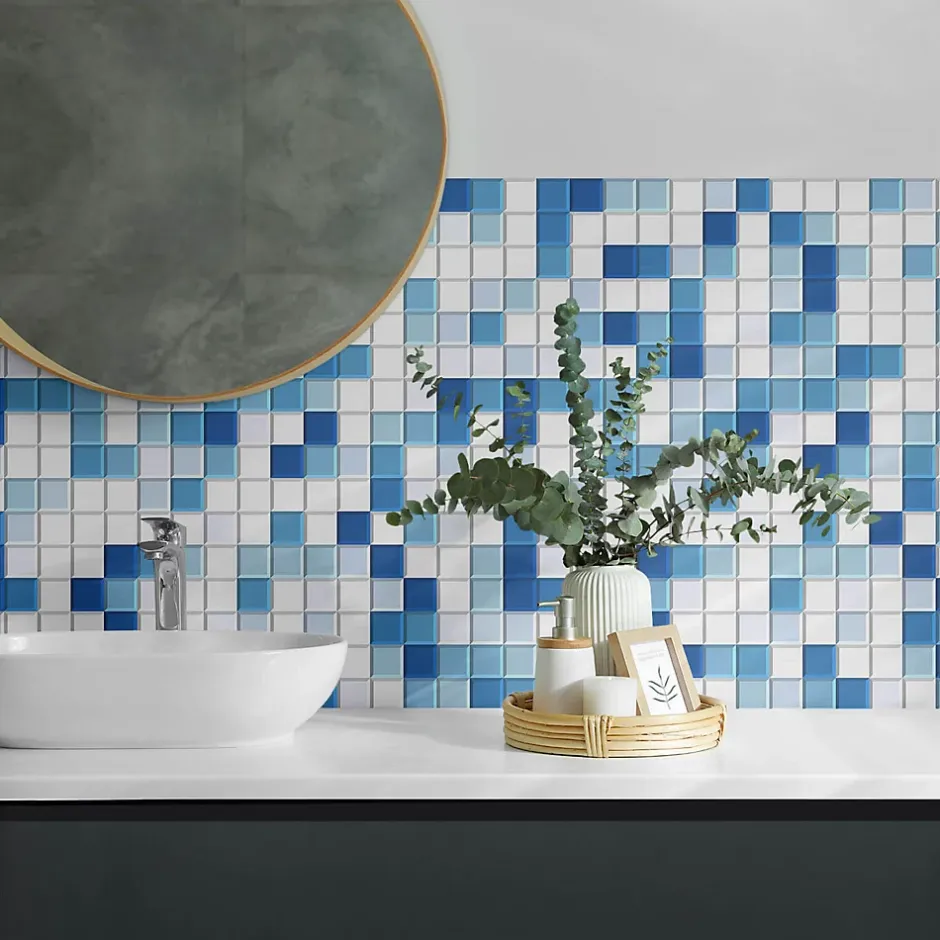 Revêtement Mural PVC 120x60 cm Motif Marbre Naturel 1 pièce-Wallfluent Clearance