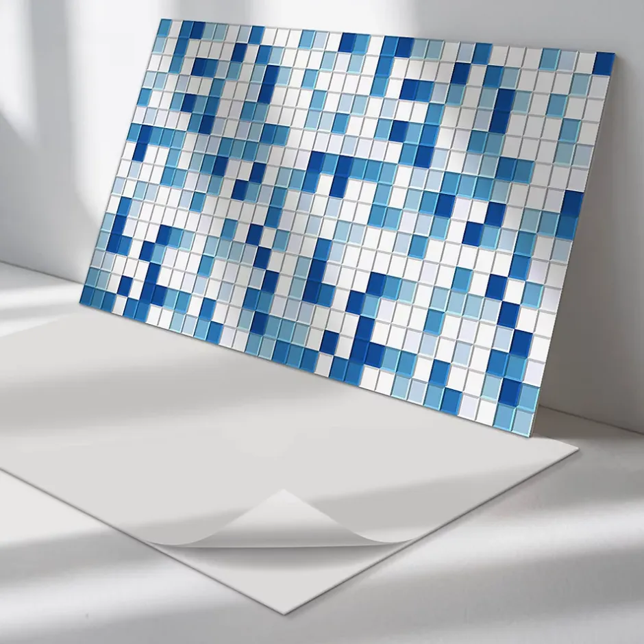 Revêtement Mural PVC 120x60 cm Motif Marbre Naturel 1 pièce-Wallfluent Clearance