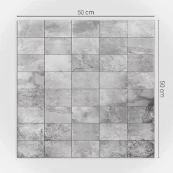 Wallfluent Revêtement Mural PVC 50x50 cm Texture De Mosaïque 4 pièces