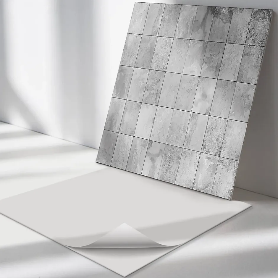 Wallfluent Revêtement Mural PVC 50x50 cm Texture De Mosaïque 4 pièces