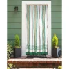Rideau de porte moustiquaire en toile multicolore Vert 140 x 225 cm --Morel Sale