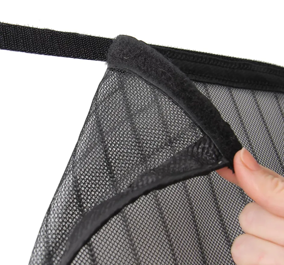 Rideau Moustiquaire aimanté - L100 x H215cm - Noir-Avosdim Hot