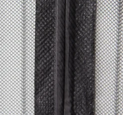 Rideau Moustiquaire aimanté - L100 x H215cm - Noir-Avosdim Hot