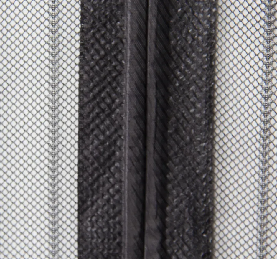 Rideau Moustiquaire aimanté - L100 x H215cm - Noir-Avosdim Hot