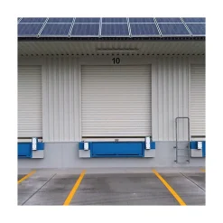 Rideau Métallique Blanc RAL9010 Motorisé 220V Lames Pleines 9/10ème L5500 H3500 PREMIUM-4M New