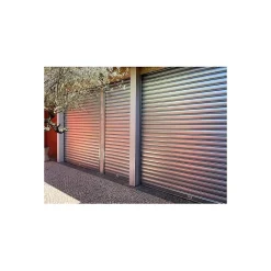 4M Rideau Métallique Galvanisé Motorisé 220V Lames Pleines 7/10ème L4000 H5000 PREMIUM