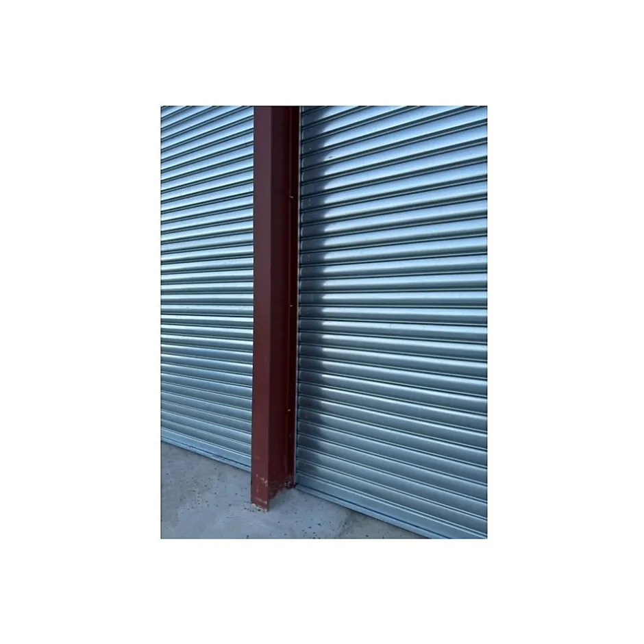 4M Rideau Métallique Galvanisé Motorisé 380V Lames Pleines 9/10ème L10500 H5000