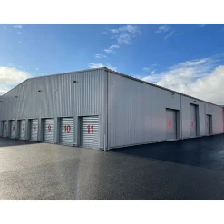 4M Rideau Métallique Galvanisé Motorisé 220V Lames Pleines 7/10ème L2500 H2500 CLASSIC BOX