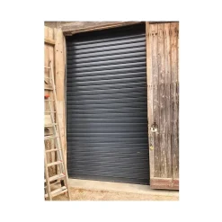 4M Rideau Métallique Gris RAL7016 Motorisé 220V Lames Pleines 7/10ème L2000 H2000 CLASSIC