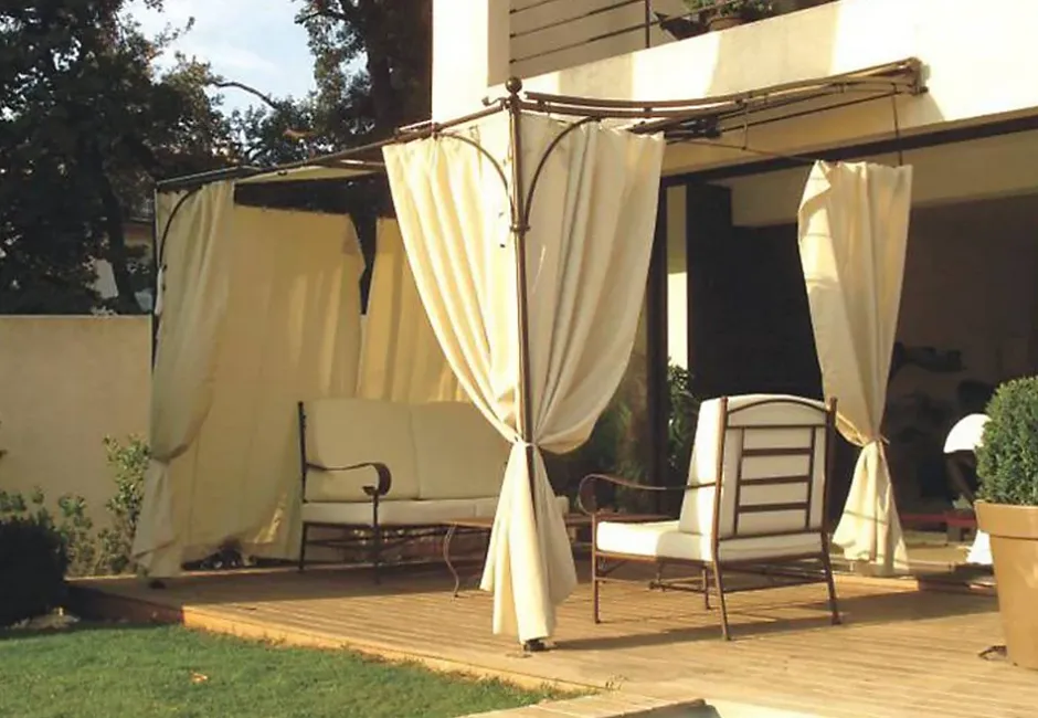 RIDEAUX D'OMBRAGE POUR PERGOLA LUBERON-Couleurs Du Monde New