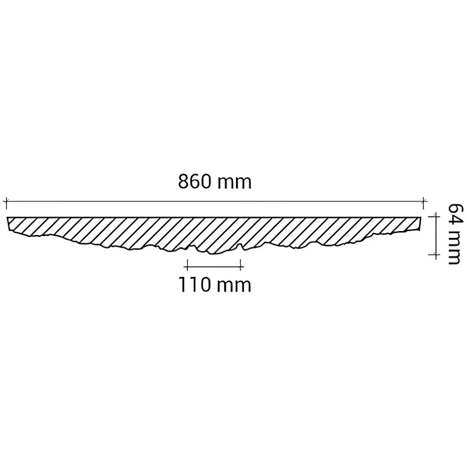 Profhome Rosace 156046 Élement décorative Élement pour plafond style Rococo-Baroque blanc diametre 86 cm