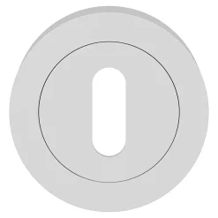 Rosace de fonction rond à visser à serrure Duod mat blanc Ø50mm-GoodHome Outlet