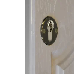 Rosace de fonction rond à visser brillant or Ø48mm-GoodHome Best