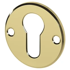 Rosace de fonction rond à visser brillant or Ø48mm-GoodHome Best