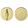 Rosace de fonction rond à visser à condamnation Duod effet laiton or Ø50mm-GoodHome Best