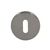 Rosace de fonction rond à visser à serrure Duod acier effet nickel satin gris Ø52mm- Online