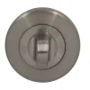 Rosace de fonction rond à visser à condamnation Duod acier effet nickel satin gris Ø52mm- Outlet