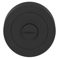 Rosace de fonction rond tube à visser à condamnation Duod mat noir Ø50mm-GoodHome Best