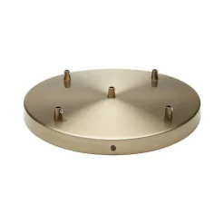 Rosace plafond ronde métal bronze 5 sorties pour câble 7 mm --Girard Sudron New