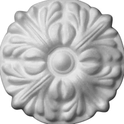 Rosace polystyrène Fleuri blanc diamètre.32 cm