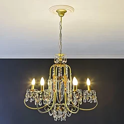 Profhome Rosace 156013 Élement décorative Élement pour plafond diametre 26 cm