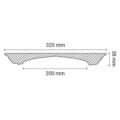 Rosace 156032 Élement décorative Élement pour plafond diametre 32 cm-Profhome Online