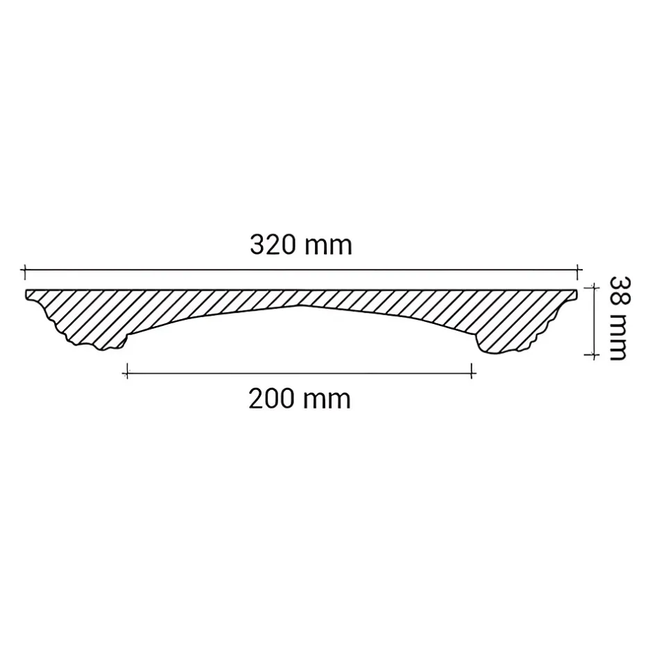 Rosace 156032 Élement décorative Élement pour plafond diametre 32 cm-Profhome Online
