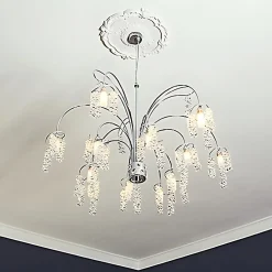 Profhome Rosace 156027 Élement décorative Élement pour plafond diametre 38,3 cm