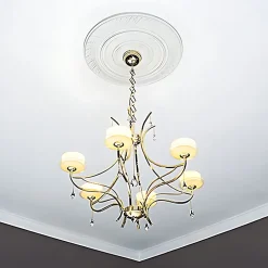 Rosace 156028 Élement décorative Élement pour plafond diametre 67 cm-Profhome New