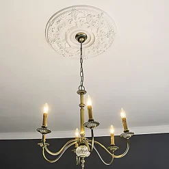 Profhome Rosace 156040 Élement décorative Élement pour plafond diametre 70,7 cm