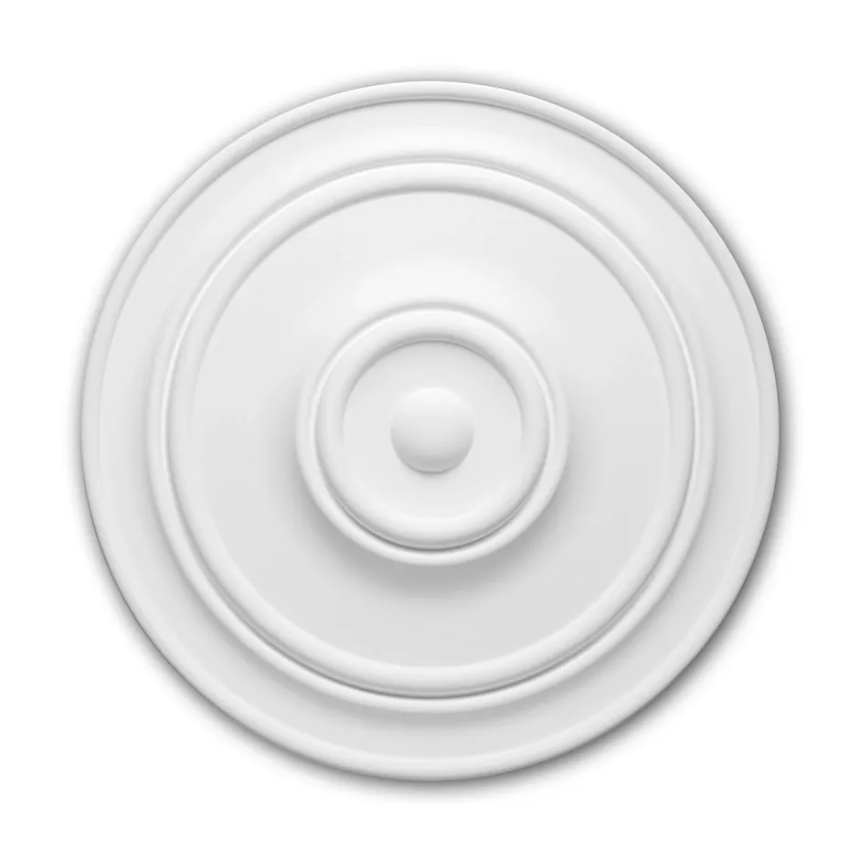 Profhome Rosace 156015 Élement décorative Élement pour plafond diametre 55,5 cm