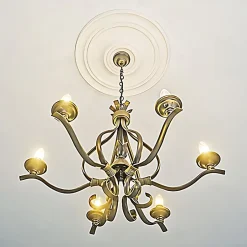 Profhome Rosace 156015 Élement décorative Élement pour plafond diametre 55,5 cm