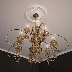 Rosace 156030 Élement décorative Élement pour plafond diametre 39,5 cm-Profhome New