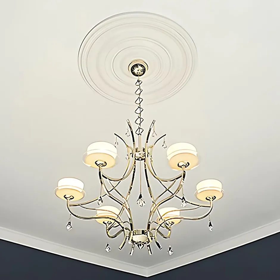 Rosace 156018 Élement décorative Élement pour plafond diametre 74,5 cm-Profhome Clearance