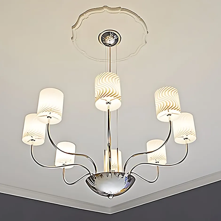 Profhome Rosace 156016 Élement décorative Élement pour plafond diametre 48 cm