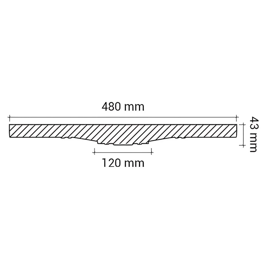 Profhome Rosace 156016 Élement décorative Élement pour plafond diametre 48 cm