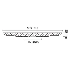 Profhome Rosace 156002 Élement pour plafond Élement décorative diametre 52 cm